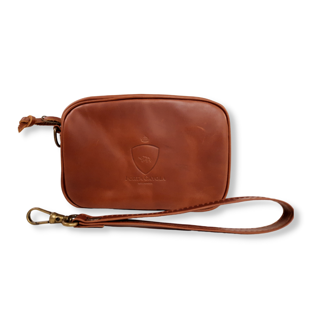 Neceser Executive de Piel. Caramel