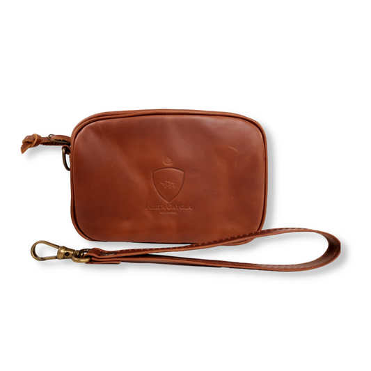 Neceser Executive de Piel. Caramel