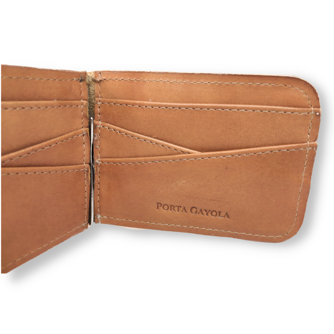 Cartera Slim Clip de Piel