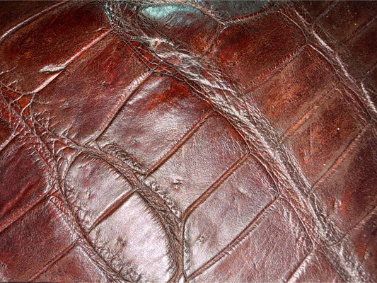 Bandolera Deluxe. Exótico Cocodrilo. Manimalist.