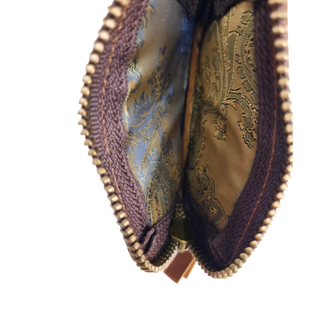 Monedero / Tarjetero Deluxe De Piel Con Cierre