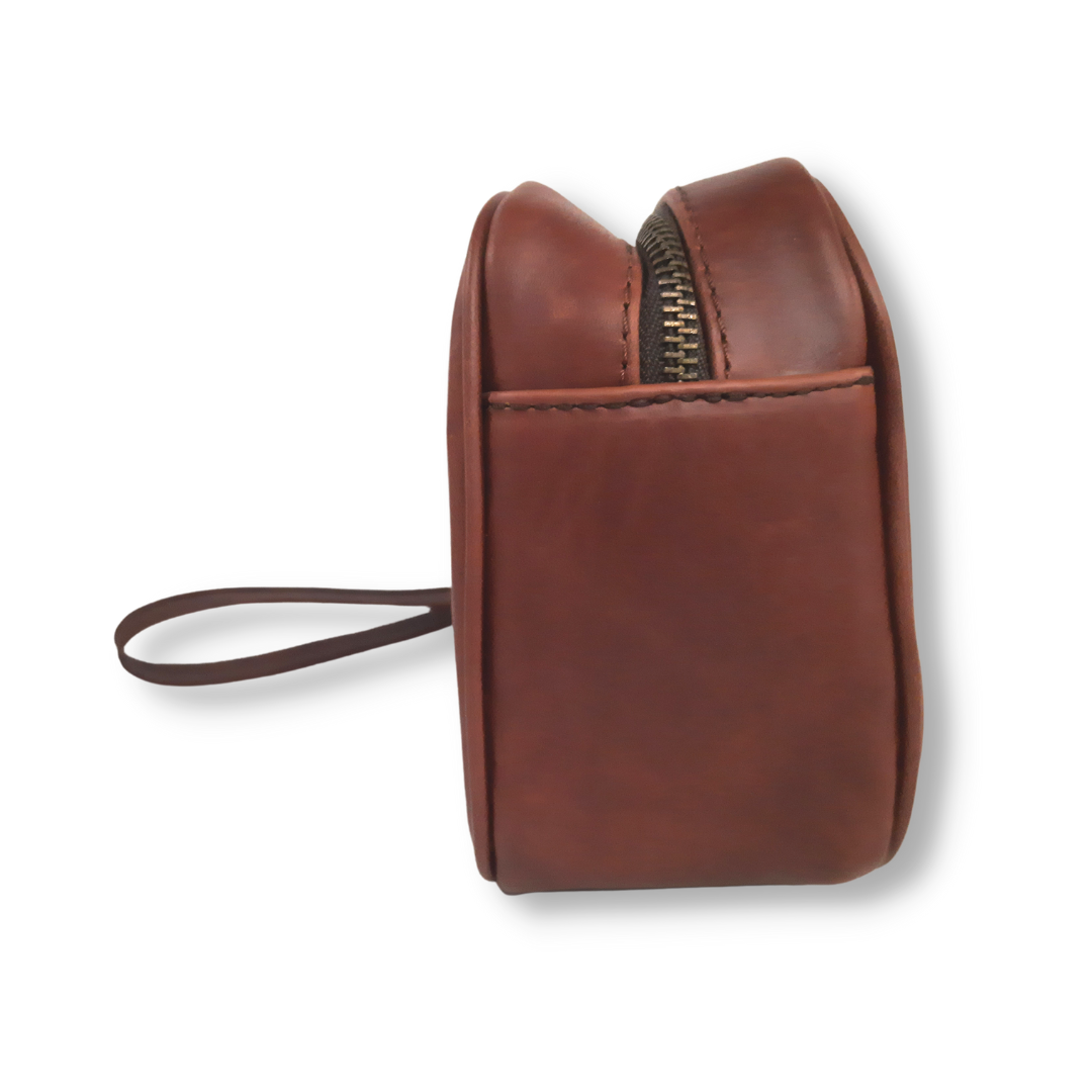 Neceser Executive de Piel. Caramel