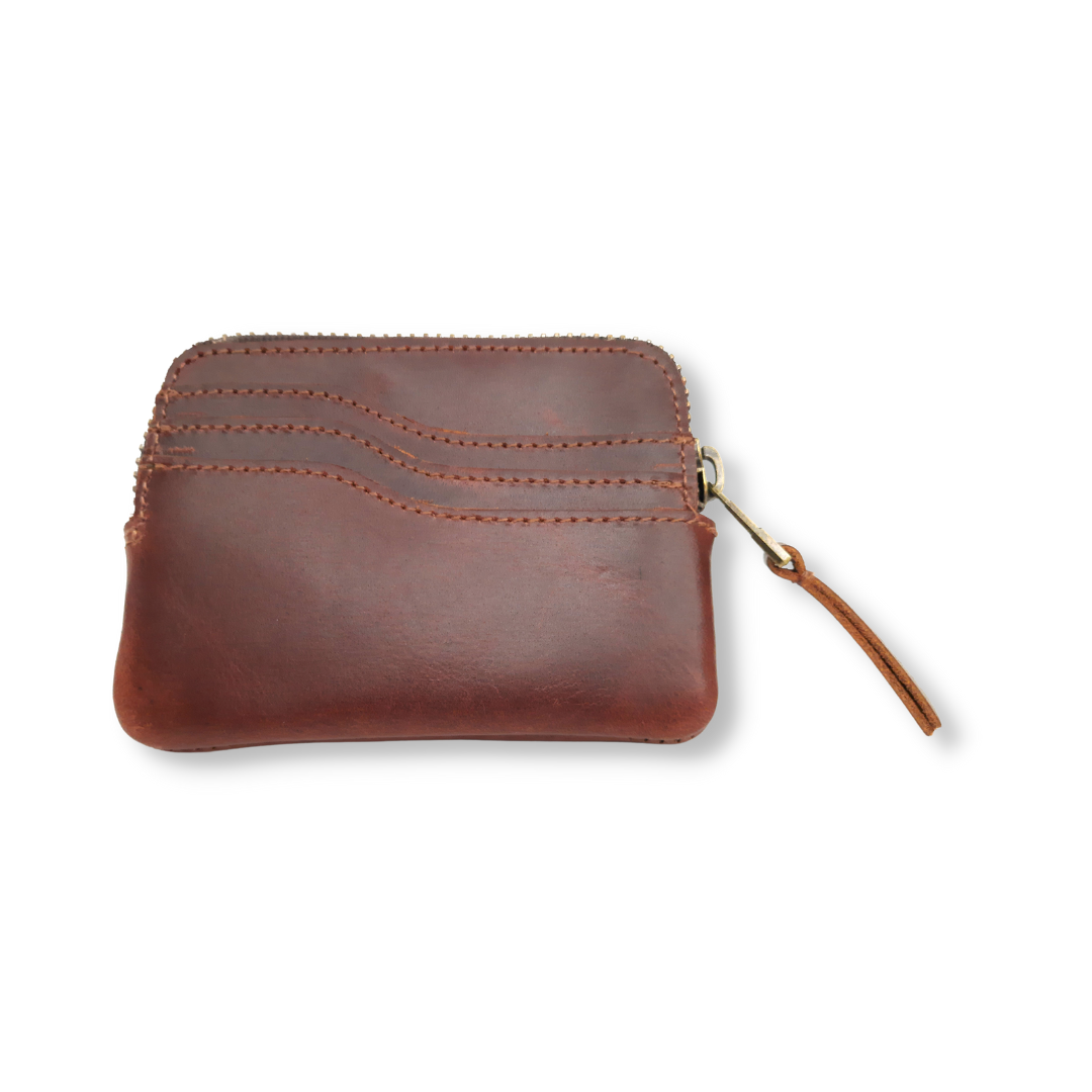 Monedero / Tarjetero Deluxe De Piel Con Cierre