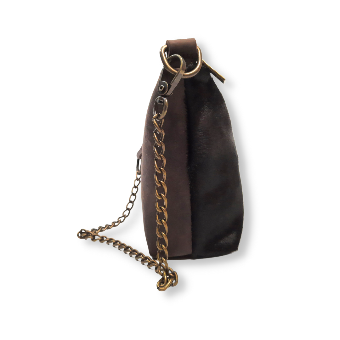 Bolso Crossbody Weekend Piel. Chocolate Hair