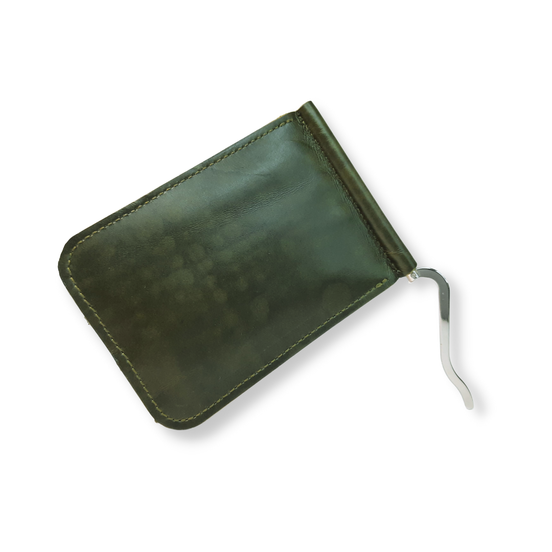 Cartera Slim Clip de Piel