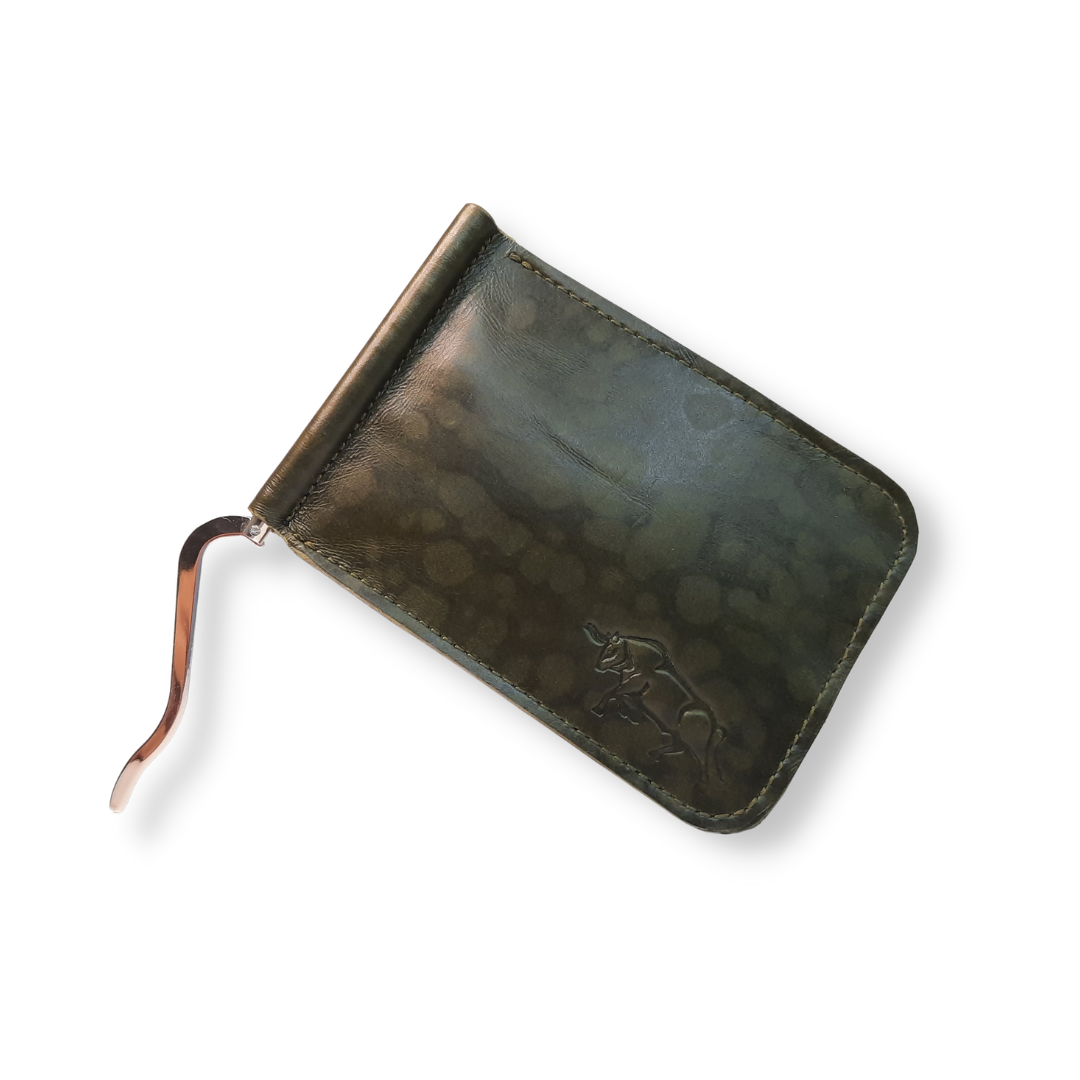 Cartera Slim Clip de Piel