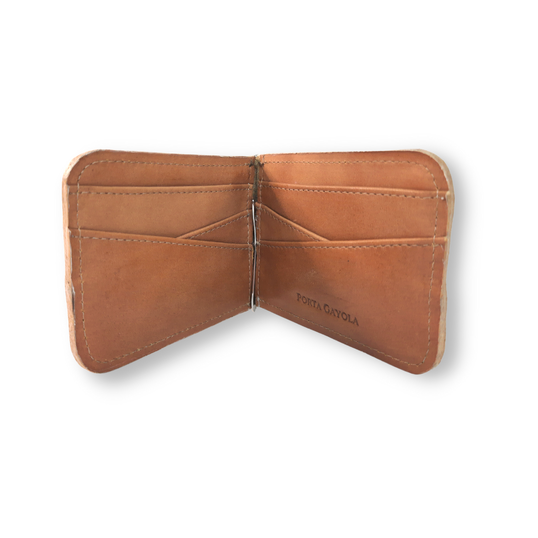 Cartera Slim Clip de Piel
