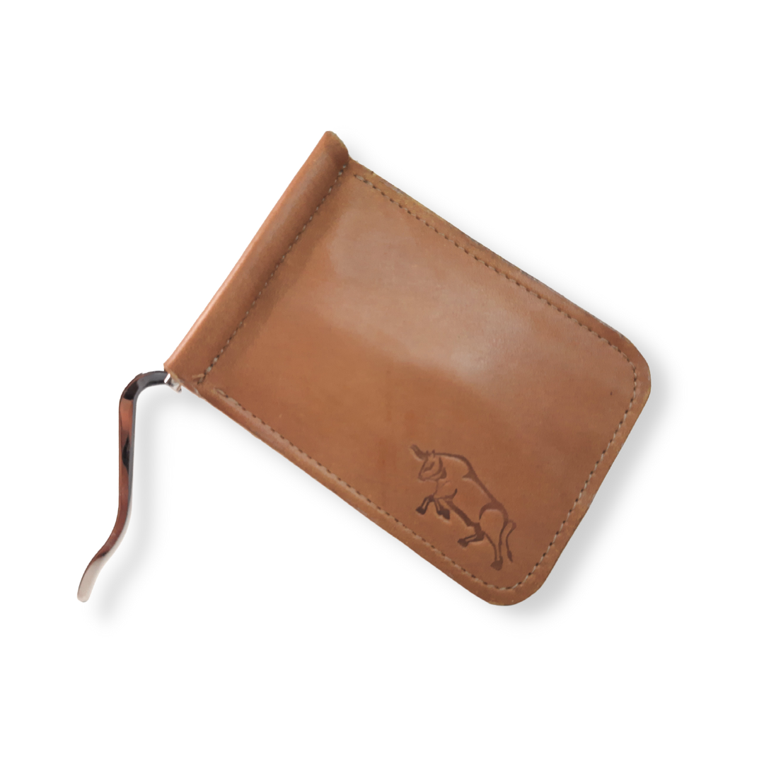 Cartera Slim Clip de Piel