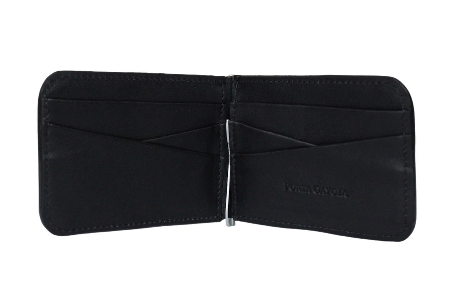 Cartera Slim Clip de Piel