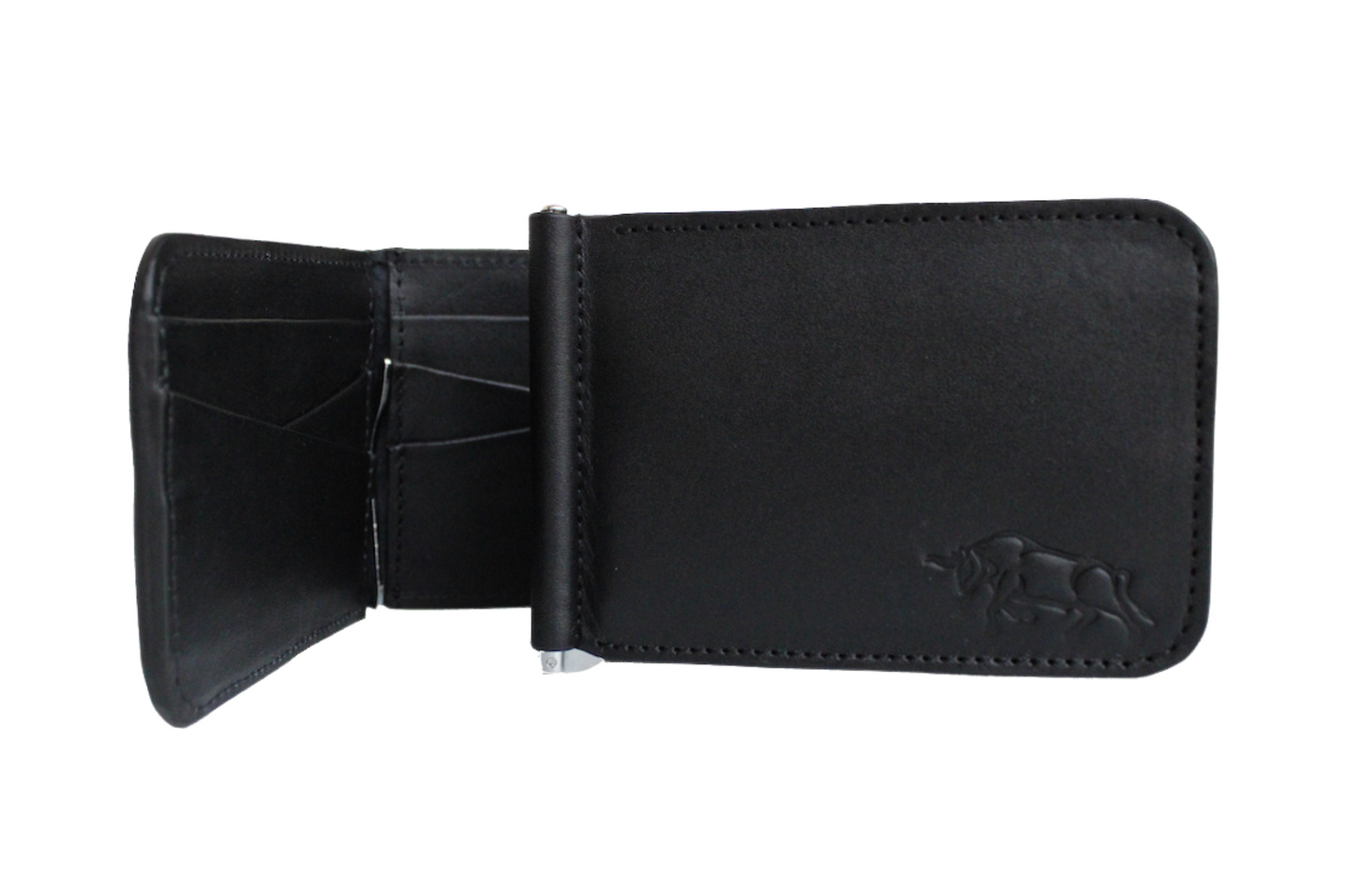 Cartera Slim Clip de Piel