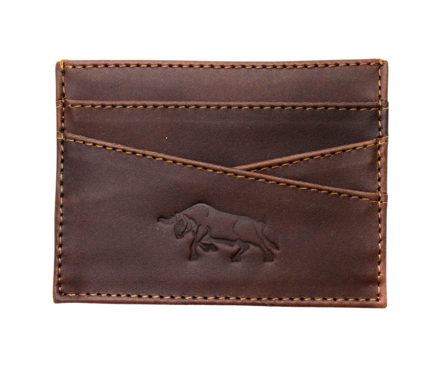 Tarjetero Deluxe De Piel. Caramel Toasted.