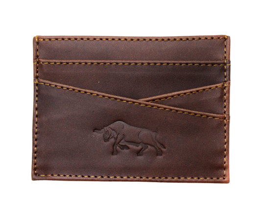 Tarjetero Deluxe De Piel. Caramel Toasted.