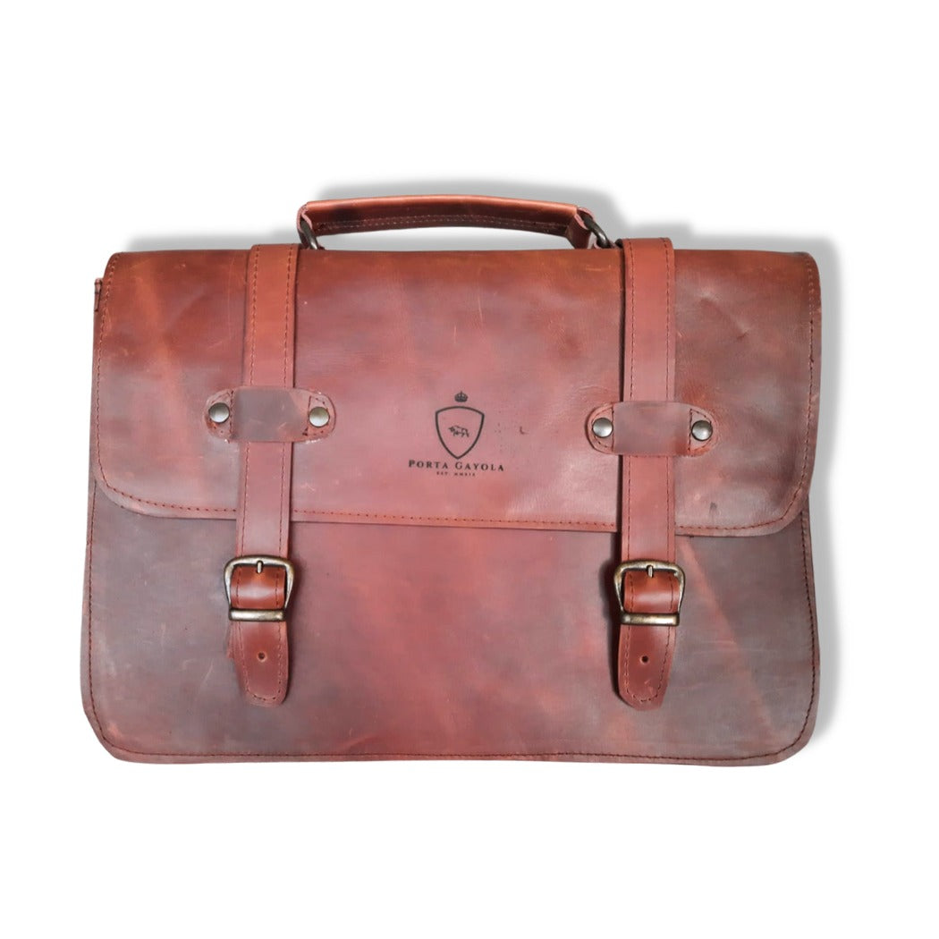 Maletin Vintage De Piel.