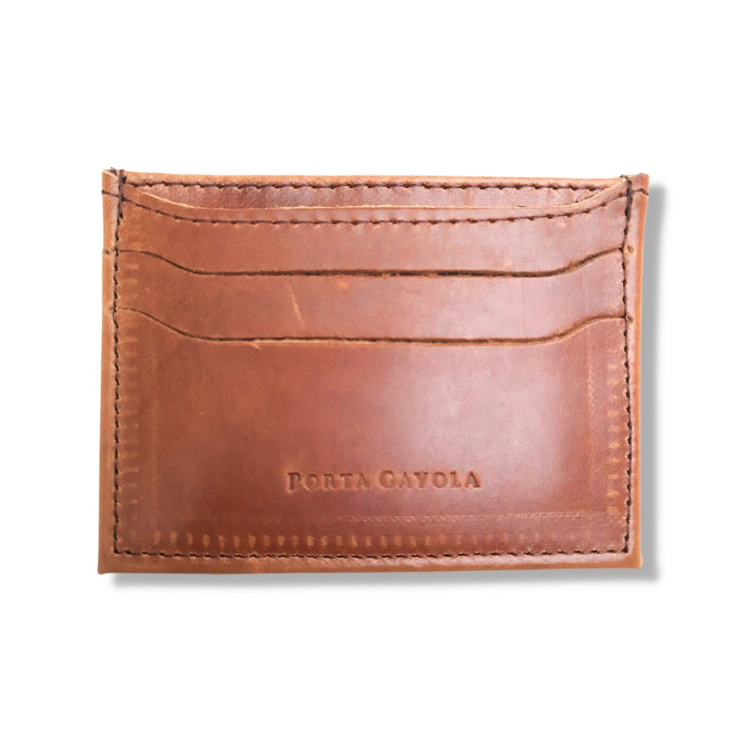 Tarjetero Destapador. Piel