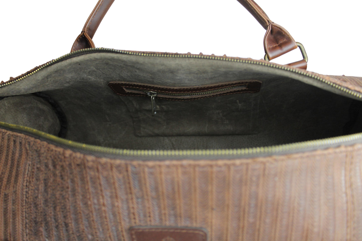 Maleta Duffle Bag de Piel. Chocolate Dragon